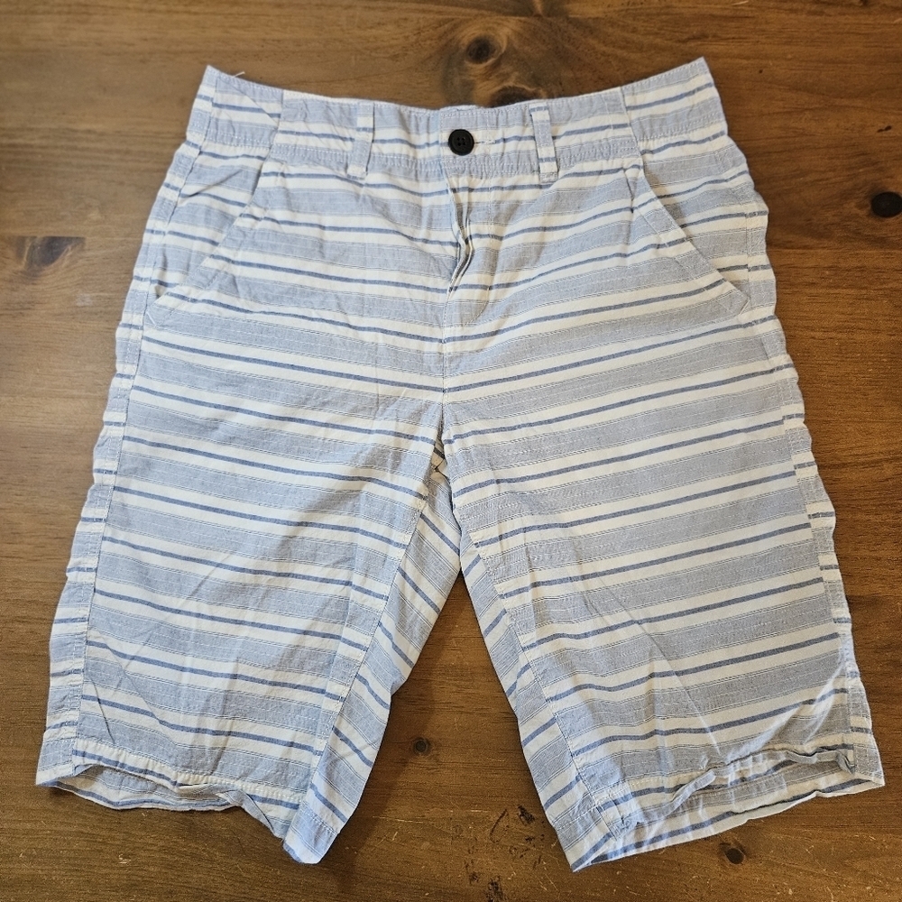 Urban Pipeline Mens Striped Shorts Blue & White Size 30